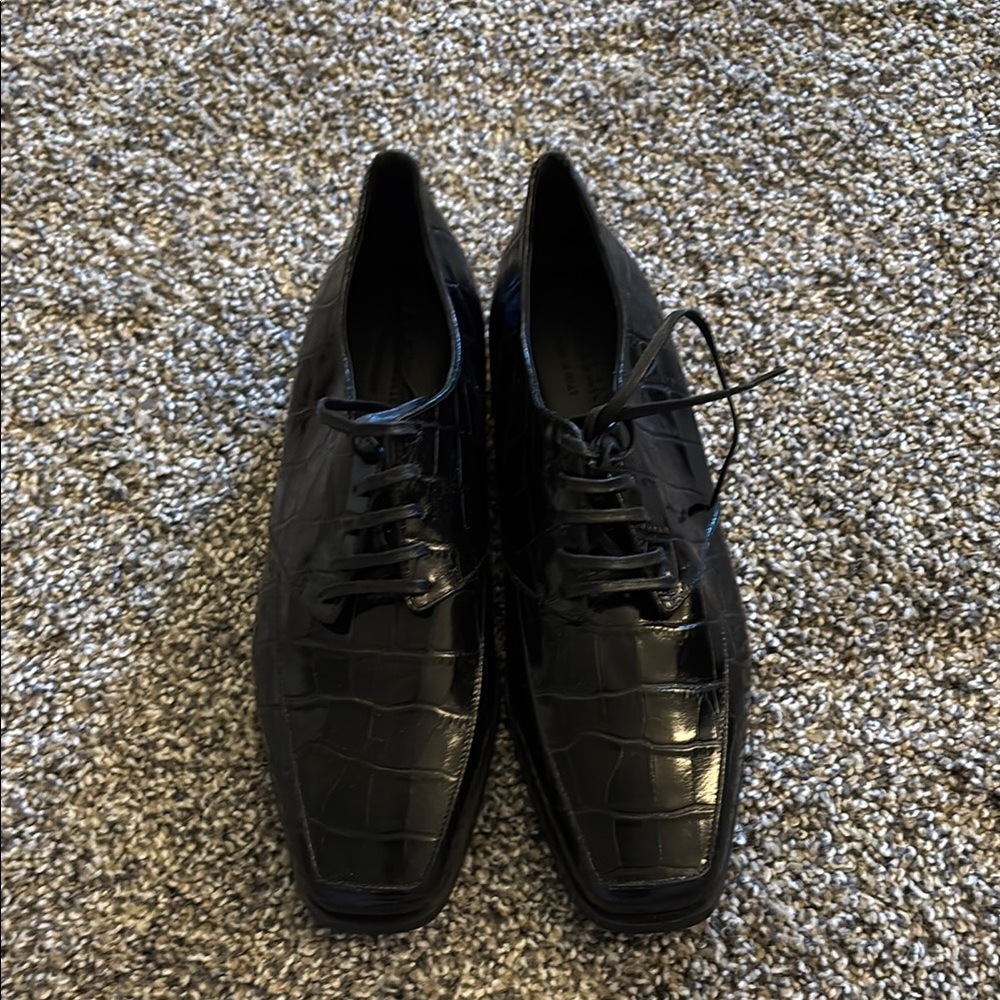 Everlane Black Oxford Shoes Classic Genuine Leather Made in Italy